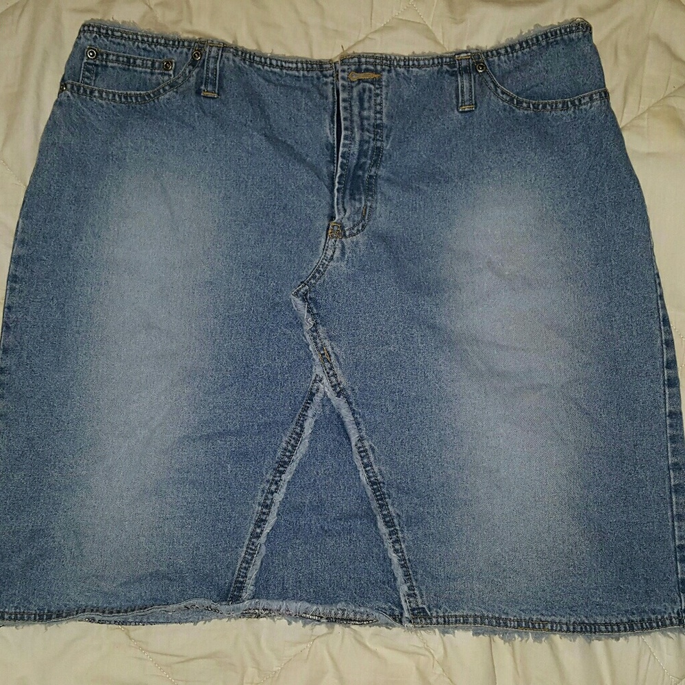 Womens  blue jean skirt